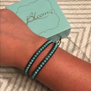 Turquoise wrap bracelet/ choker necklace